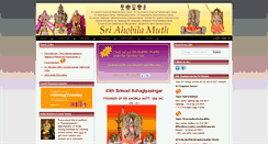 Desktop Screenshot of ahobilamutt.org